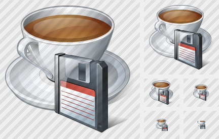 Coffee Cup Save Symbol