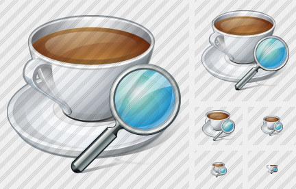 Coffee Cup Search Symbol