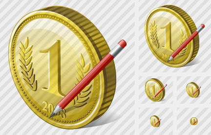 Coin Edit Icon Coin Edit Icon