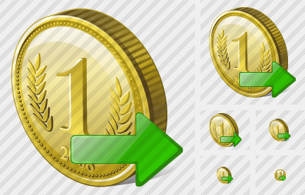 Coin Export Icon Coin Export Icon