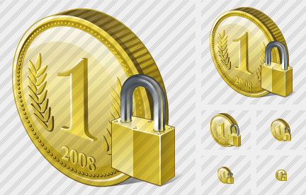 Coin Locked Icon Coin Locked Icon