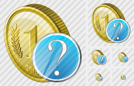Coin Question Icon Coin Question Icon