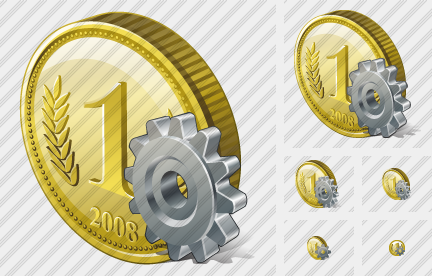 Coin Settings Icon Coin Settings Icon
