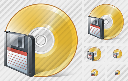 Icona Compact Disc Salva Icona Compact Disc Salva