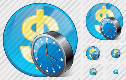 Company Business Clock Icon Company Business Clock Icon