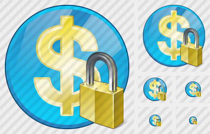 Company Business Locked Icon Company Business Locked Icon