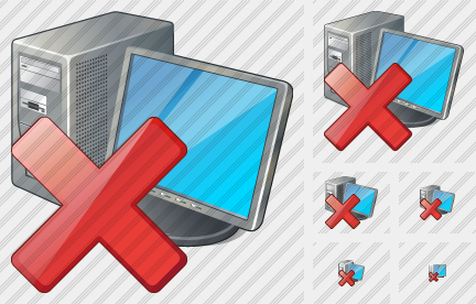 Computer Delete Icon Computer Delete Icon
