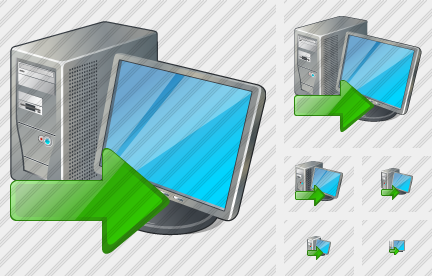 Computer Export Icon Computer Export Icon