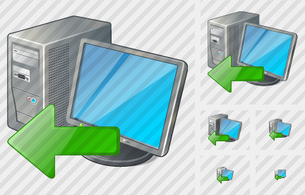 Computer Import Icon Computer Import Icon