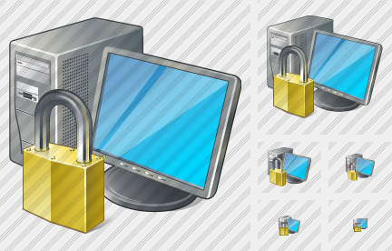 Computer Locked Icon