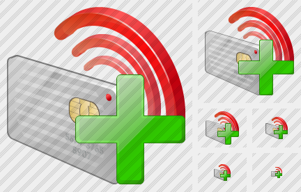 Contactless Chip Card Add Symbol