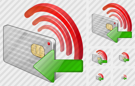 Icône Contactless Chip Card Import