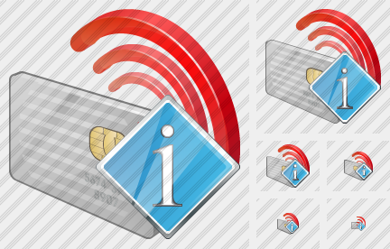 Contactless Chip Card Info Symbol