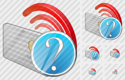 Contactless Chip Card Question Symbol