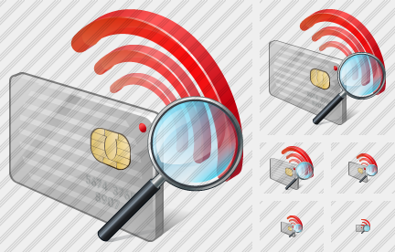 Contactless Chip Card Search Symbol