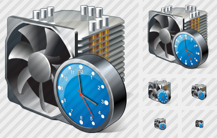 Icona Condizionatore Orologio Icona Condizionatore Orologio