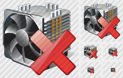 Иконка Вентилятор Удалить