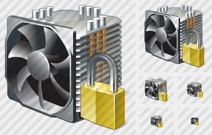 Иконка Вентилятор Заблокировать