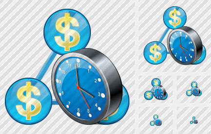 Icono Country Business Clock Icono Country Business Clock