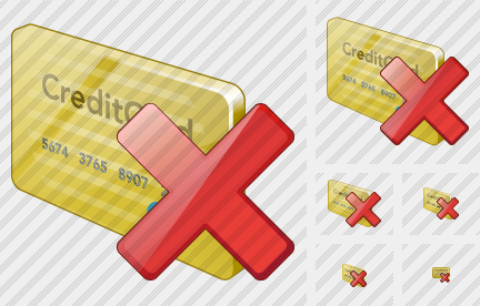 Credit Card Delete Symbol