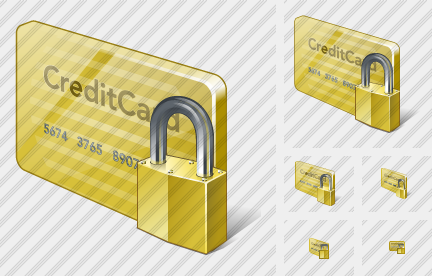 Credit Card Locked Symbol
