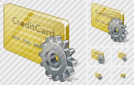 Credit Card Settings Symbol