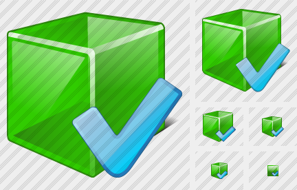 Cube Ok Icon Cube Ok Icon