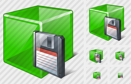 Cube Save Icon Cube Save Icon