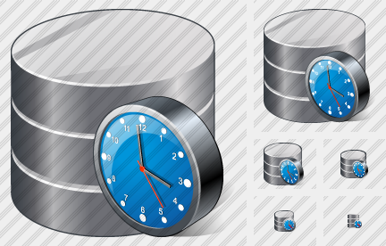 Database Clock Icon