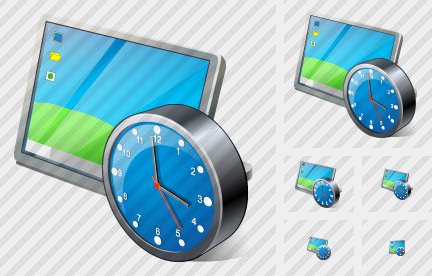 Desktop Clock Symbol Desktop Clock Symbol