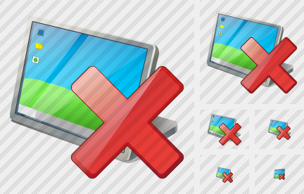 Desktop Delete Symbol Desktop Delete Symbol