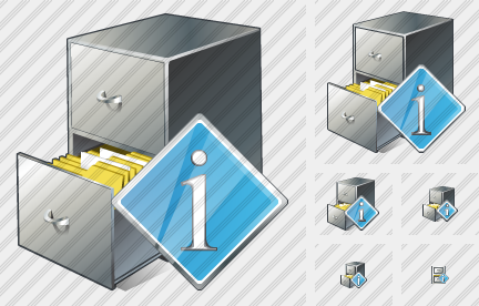 Icône Document Box Info