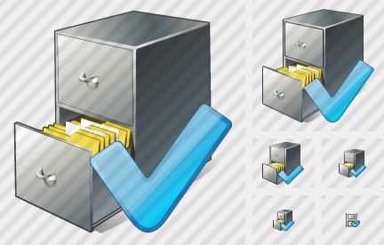 Document Box Ok Symbol