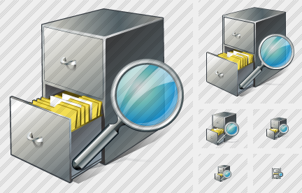 Icône Document Box Search