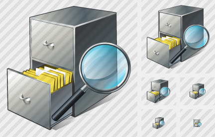 Icône Document Box Search 2