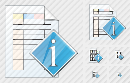 Document Table Info Symbol