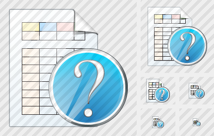 Document Table Question Symbol