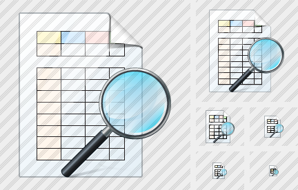 Icono Document Table Search 2