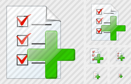 Icône Document Task Add