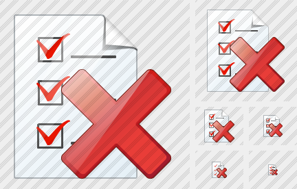 Document Task Delete Icon Document Task Delete Icon