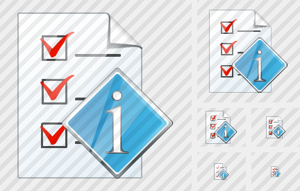 Icône Document Task Info