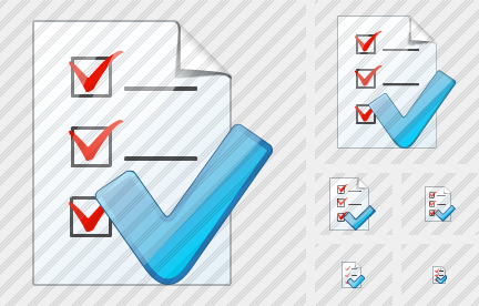 Icône Document Task Ok