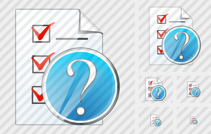 Document Task Question Icon Document Task Question Icon