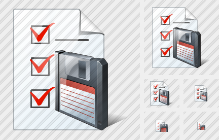 Icône Document Task Save