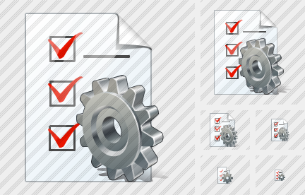 Document Task Settings Icon Document Task Settings Icon
