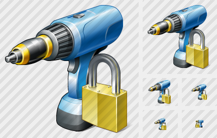 Иконка Дрель Заблокировать