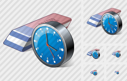 Eraser Clock Icon Eraser Clock Icon