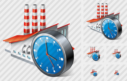 Factory Clock Symbol Factory Clock Symbol