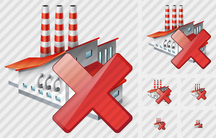 Factory Delete Symbol Factory Delete Symbol