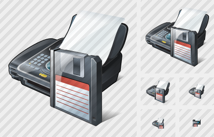 Fax Save Symbol